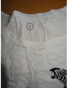 Tricou alb dama imprimeu zebra 2