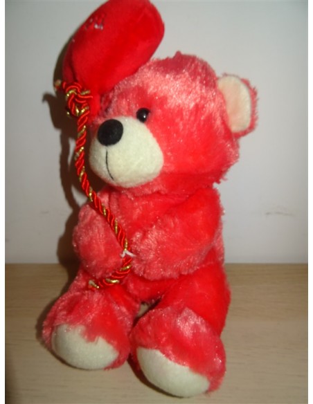 Ursulet plus rosu cu inimioara 19cm Special Toys