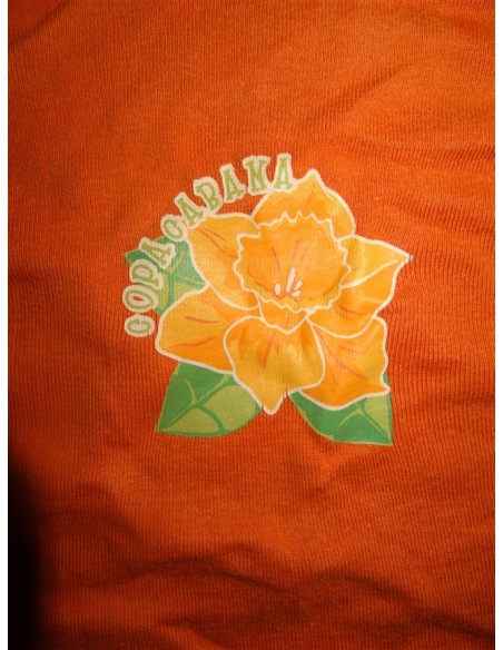 Maieu portocaliu fetita imprimeu floare LC Waikiki