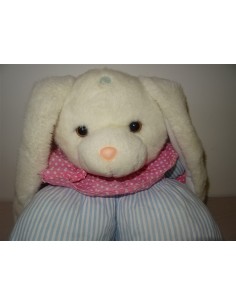 Catelus alb plus cu imbracaminte 40cm 2