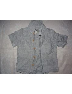 Camasa gri maneca scurta baietel Next