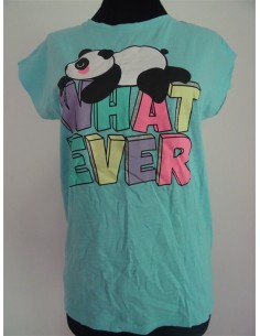 Tricou fetita cu imprimeu panda si scris Pepco