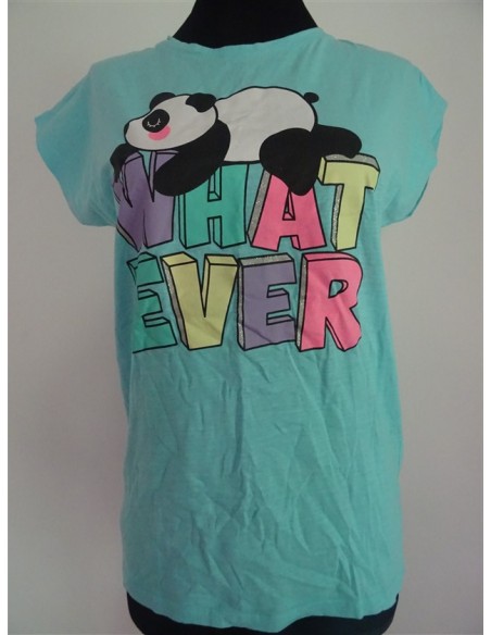 Tricou fetita cu imprimeu panda si scris Pepco