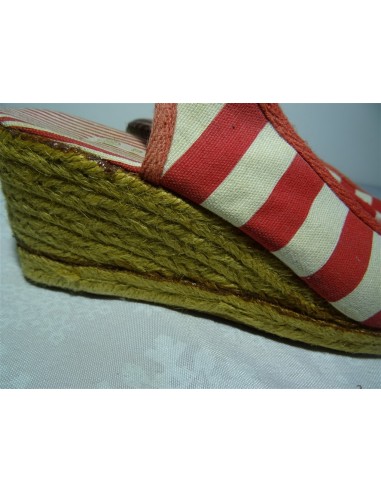 Sandale platforma material textil