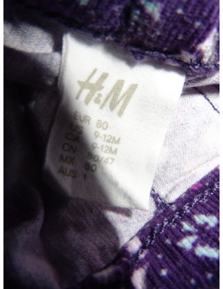 Pantaloni  H&M de catifea reiată