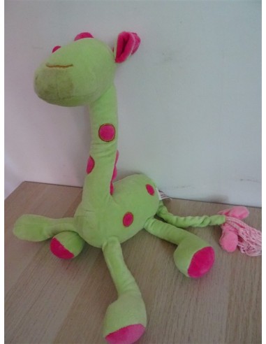 Jucarie plus girafa colorata 38cm Hanya