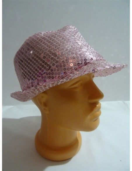 Palarie KOJAK cu paiete roz unisex