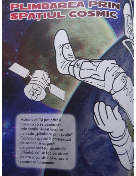 Cartea mea de colorat, Spatiul cosmic