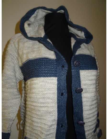 Cardigan Girl Golf cu gluga tricotat