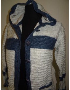 Cardigan Girl Golf cu gluga tricotat 2