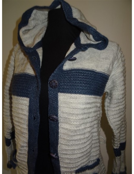 Cardigan Girl Golf cu gluga tricotat
