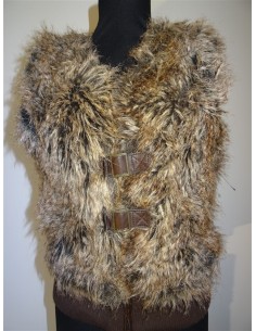 Vesta fetita cu blanita sintetica Authentic Vintage HereThere