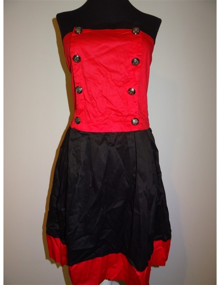 Rochie dama eleganta fara bretele Red Queen