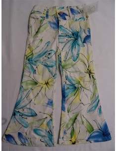 Pantaloni fete cu flori 2