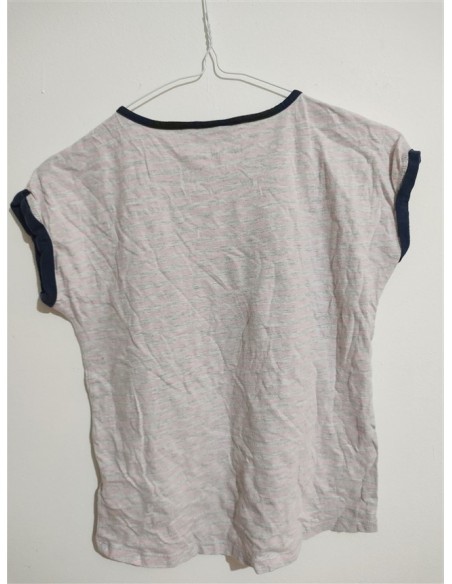 Tricou lejer cu guler negru Alive
