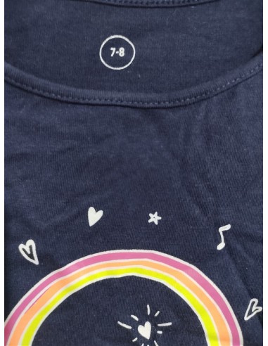 Bluza cu imprimeu curcubeu pe piept