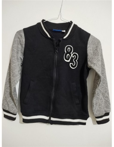 Geaca baseball neagra cu maneci gri Pepperts