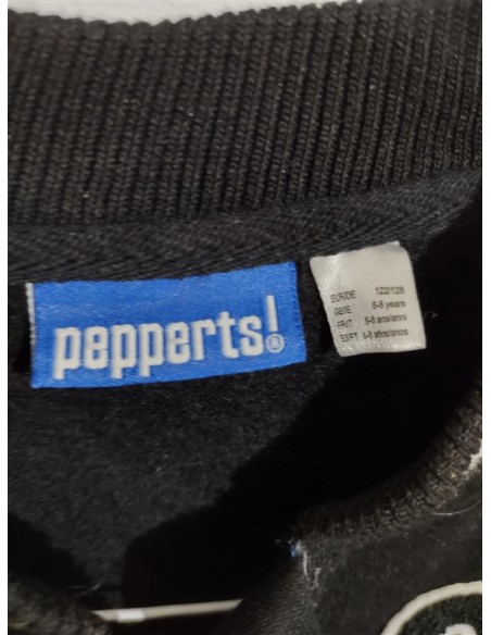 Geaca baseball neagra cu maneci gri Pepperts