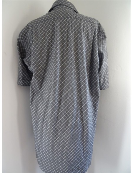 Camasa cu maneca scurta si model caroruri TATA si fiul