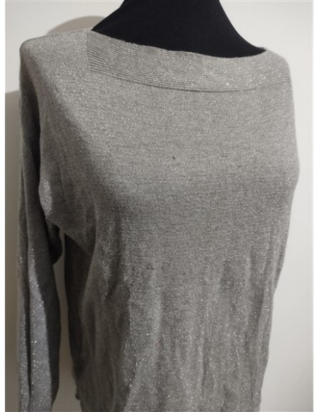 Bluza dama gri cu fir argintiu LAST WOMEN