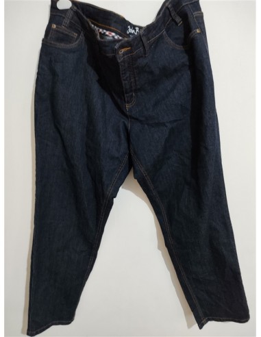 Pantaloni din blug trei sferturi si talie inalta marca John Boner