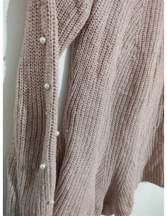 Pulover tricotat cu perlute albe TerraNova 2