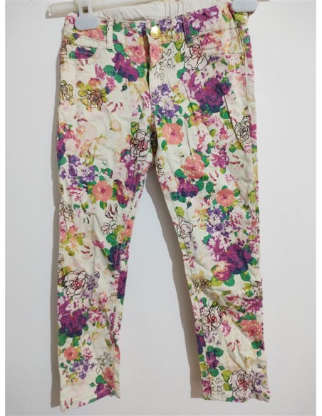 Pantaloni inflorati cu buzunare Hm