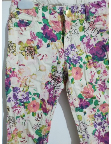 Pantaloni inflorati cu buzunare Hm