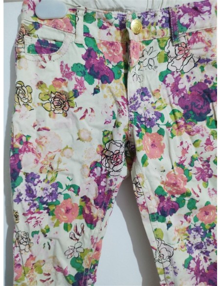 Pantaloni inflorati cu buzunare Hm