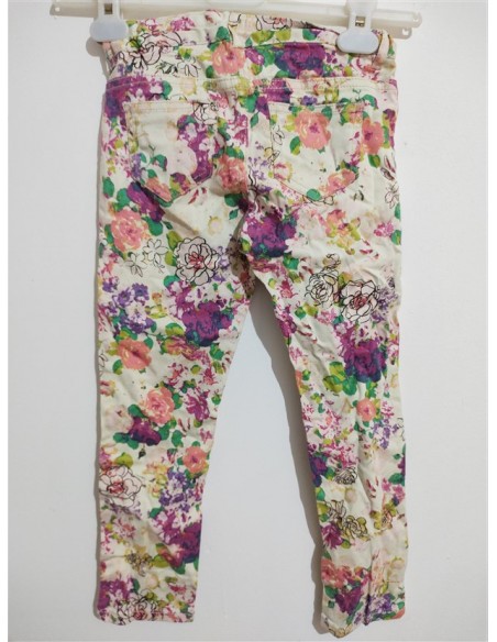 Pantaloni inflorati cu buzunare Hm