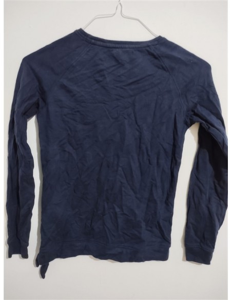 Bluza albastra cu maneci lungi si desen pe piept Tex
