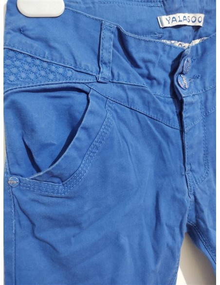 Pantaloni albastrii cu buzunare Yalasoo
