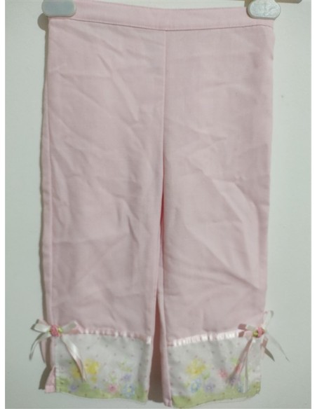 Pantaloni roz cu fundite YoungLand