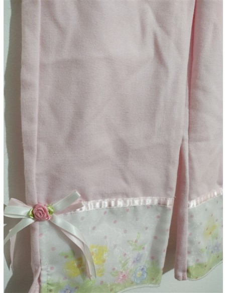 Pantaloni roz cu fundite YoungLand