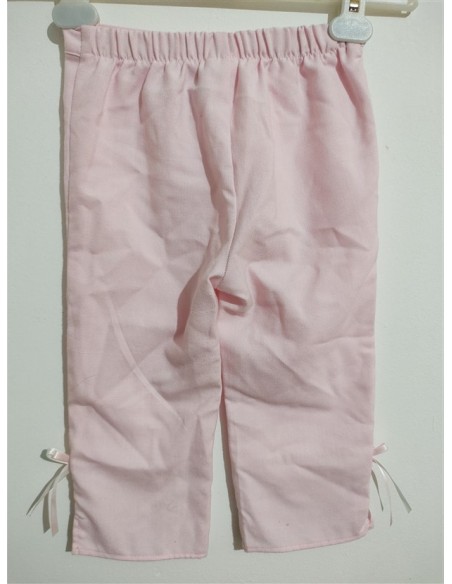 Pantaloni roz cu fundite YoungLand