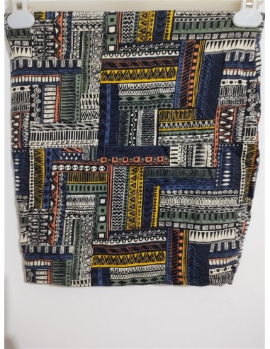Fusta scurta elastica cu imprimeu geometric marca FB Sister