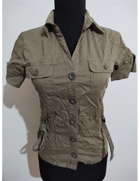 Camasa cu maneca scurta si cordin in talie marca Pimkie