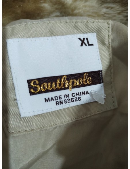 Geaca dama bej cu umplutura pene Southpole