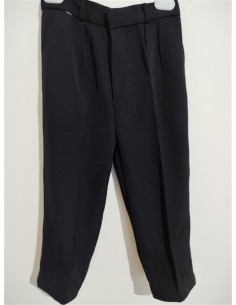 Pantalon stofa negri simpli si eleganti