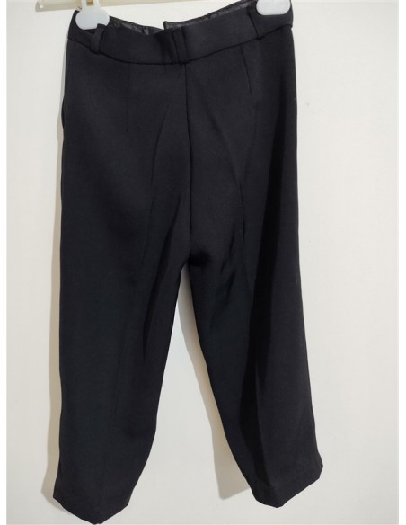 Pantalon stofa negri simpli si eleganti