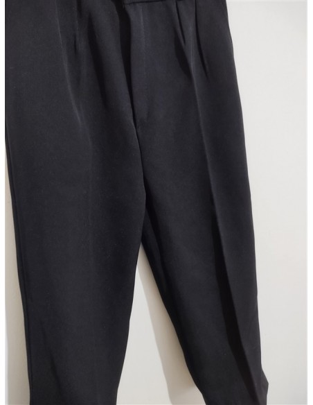 Pantalon stofa negri simpli si eleganti