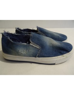 Espadrile dama din blug si franjuri 2