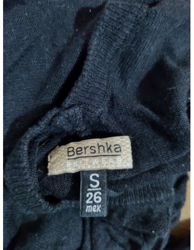Bolero dama negru cu maneci lungi Bershka