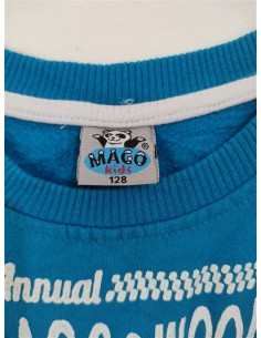 Bluza albastra cu imprimeu alb Mago Kids 2