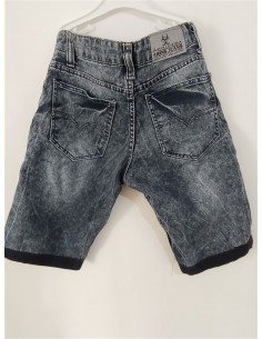 Pantaloni scurti de blugi cu nasture si buzunare Arins Jeans 2