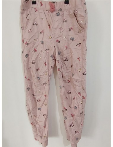 Pantaloni inflorati cu buzunare si elastic in talie Hm