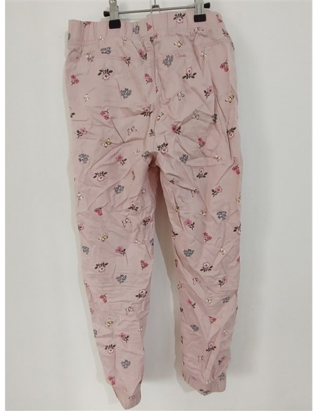 Pantaloni inflorati cu buzunare si elastic in talie Hm