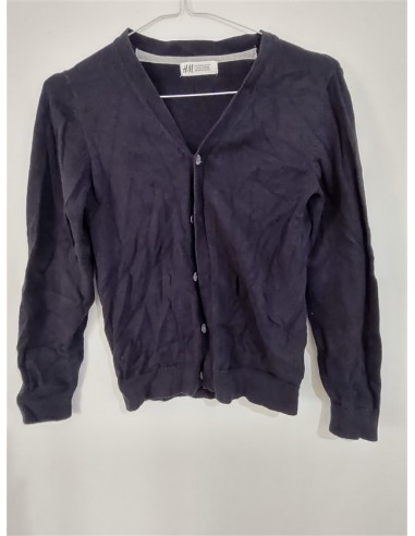 Pulover tricotat cu nasturi si petice gri in coate Hm