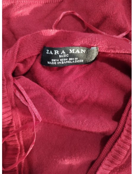 Pulover rosu  in V Zara Man