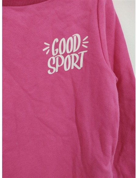 Bluzita sport roz cu scris pe piept Decathlon